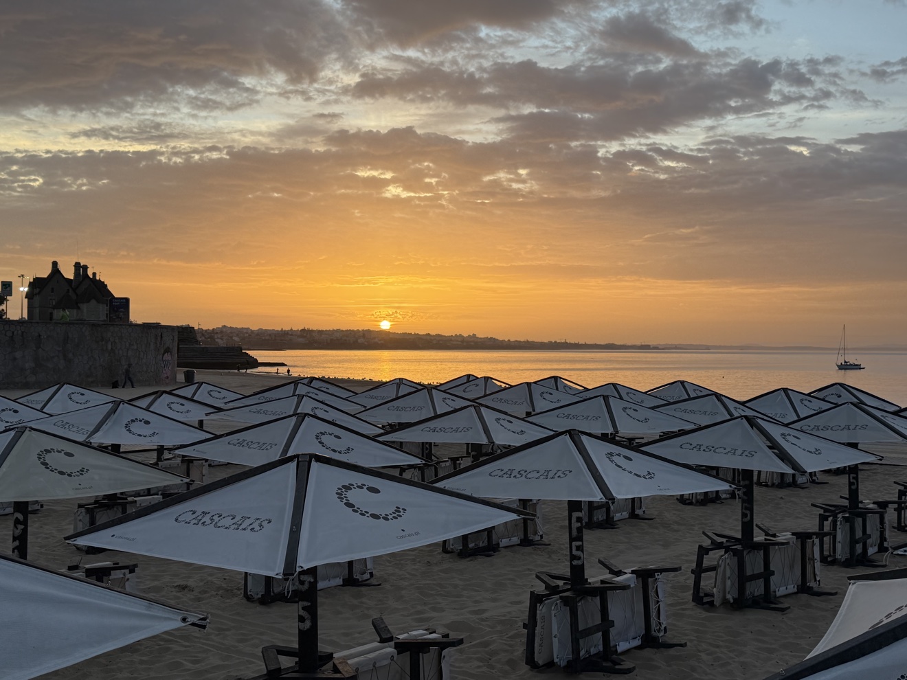 Cascais beach at sunrise